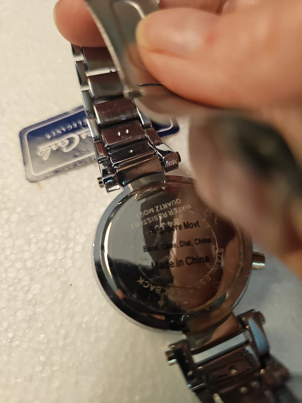 New with Tags Montres Carlo Crystal Chronograph Style Watch